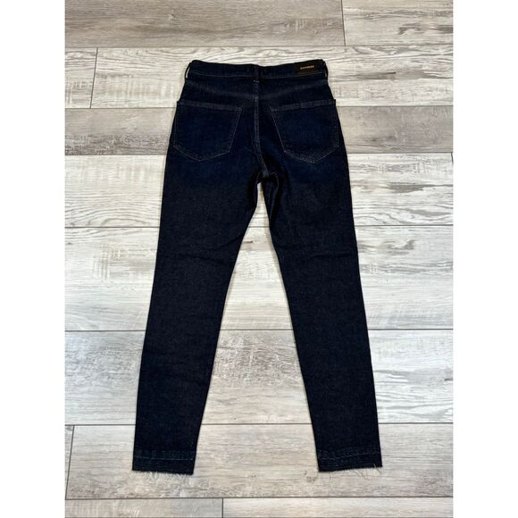 Express high-rise dark denim skinny jeans size 0 - Picture 4 of 14